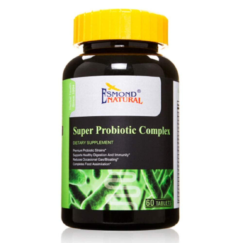 Super probiotični kompleks (zmanjšuje občasno plin/blatiranje), GMP, naravni izdelek Assn Certified, Made in USA - 60 tablet