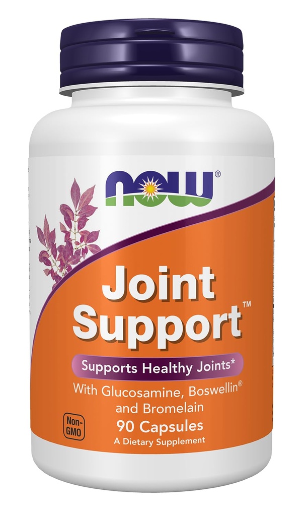 NOW Foods Supplements, Joint SupportTM z glukozaminom, Boswellin® in Sea Cucumber, 90 kapsul