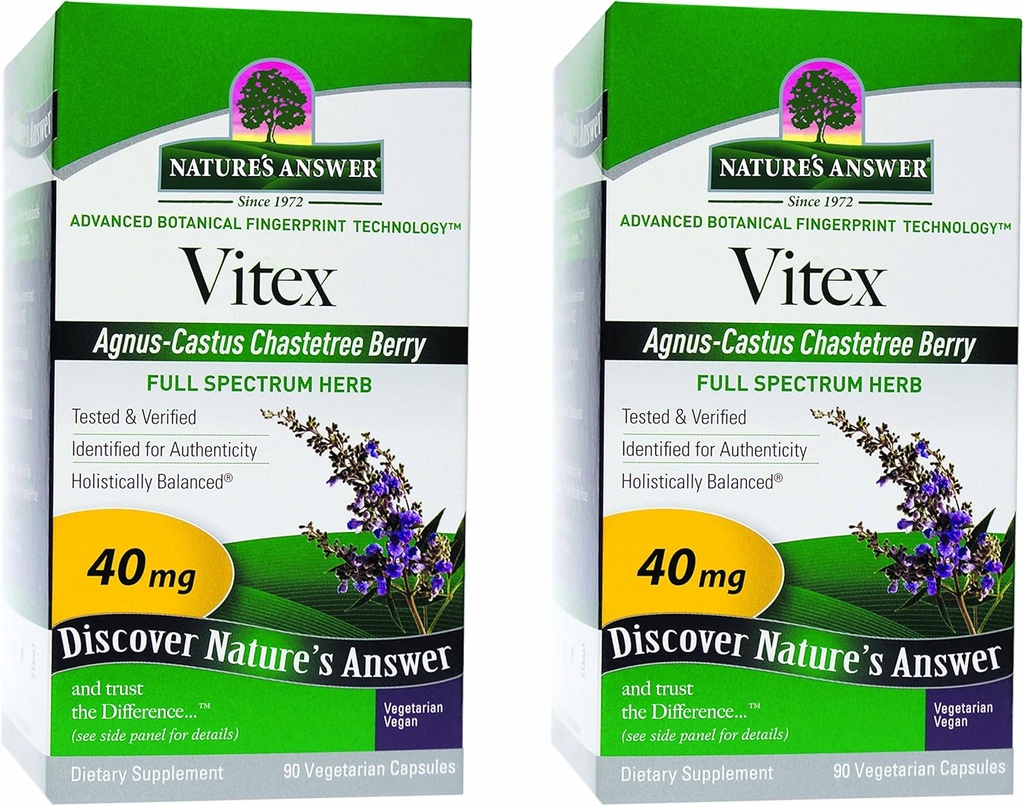 Naravni odgovor Vitex Chastetree Berry Supplement, 90-vegetarijanske kapsule, 2 Count 