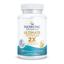 Nordic Naturals Ultimate Omega 2X, Lemon Flavor - 60 Soft Gels - 2150 mg Omega-3 - Visokopotezno ribje olje z EPA & DHA - spodbuja zdravje možganov in srca - Non-GMO - 30 Servinges