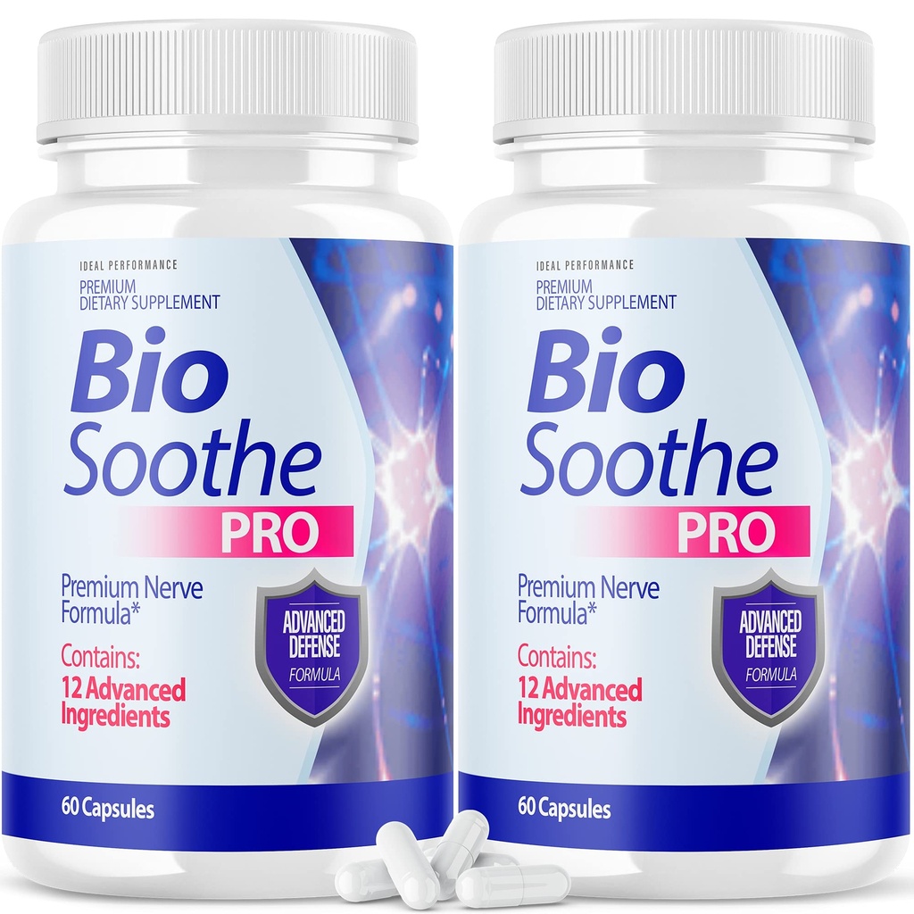 IDEAL PERFORMANCE (2 pakiranji) Biozoothe Pro Neuropatia zdravljenje Kapsula za živčne bolečine Popravila Tablete Bio Soothe Premium Formula Dodatek Alfa Fix Neeve (120 kapsul)