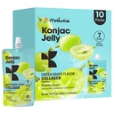 Hethstia Konjac Zelene grozdne arome, 10 vrečk, pitna grozdna želatina s kolagenskimi peptidi, 7 Kcal, brez sladkorja, brez glutena, Keto, Vegan, Žvečilni lahki prigrizki