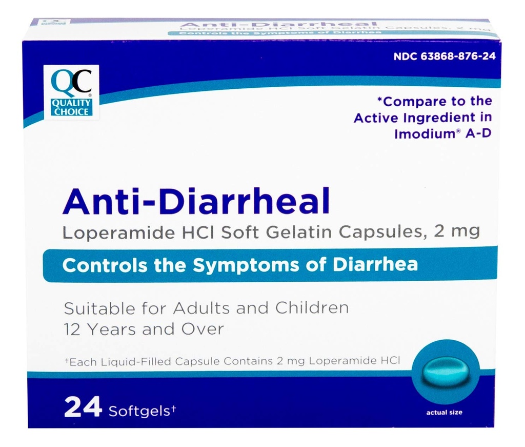 Looperamid za izbiro kakovosti 2 mg proti Diarrheal 24 število softgel