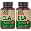 Veganski vitamini DEVA konjugirana linolna kislina (CLA) iz ne-GMO žafranike, 90 kapsul, 1-pak