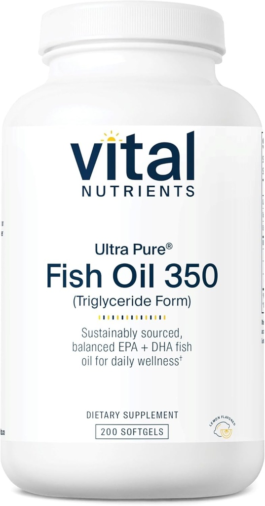 Vital Nutrients Ultra Pure® ribje olje 350 