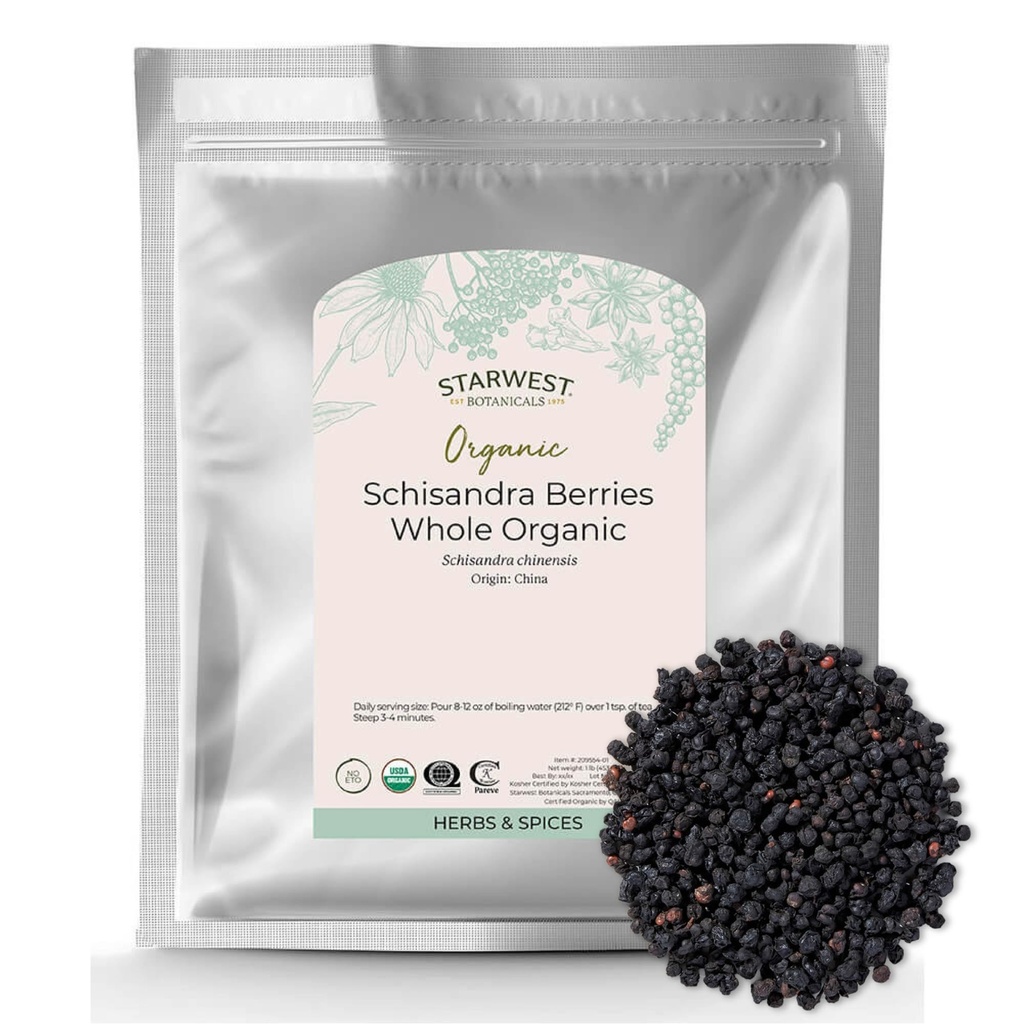 Starwest Botanicals Organic Schisandra Berry Cel, 1 funt