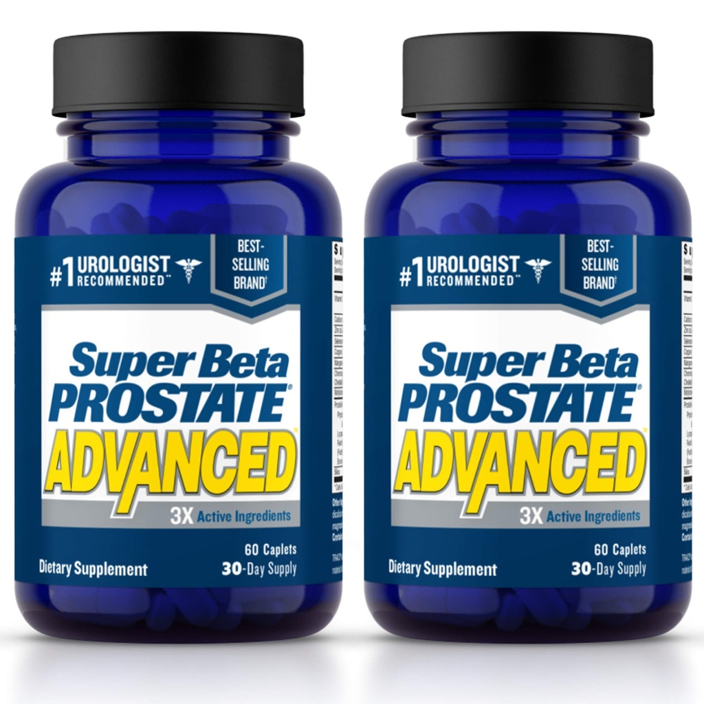 SUPER BETA PROSTATE Napredno – Spodbujanje spanja, podpora Bladder Praznjenje. Podpora prostate za zdravje moških z beta sitosterolom, ne Saw Palmetto. (120 kapsul, 2-pak)