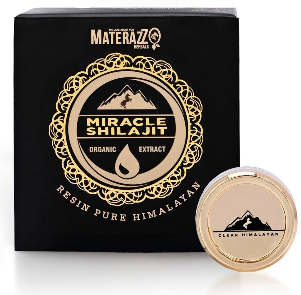 Čisti himalajski Shilajit Resin 10g (1 paket) - Ekološko zlato stopnje dodatek z 85+ Trace Minerali, Fulvic Acid - Podpira Vitalnost in splošno Wellness - Idealno za moške in ženske