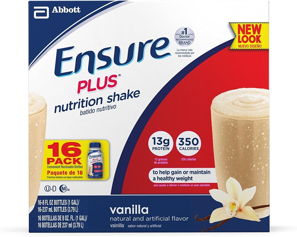 Zagotovite Plus Nutrition Shake, Vanilla, 8 unč, 16 štetje