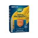 Narava pot Fortify Optima probiotik za moške in ženske, 50 milijard živih kultur, 6 sevi, podpira prebavne in imunskega zdravja*, 30 kapsul (Packaging May Vary)