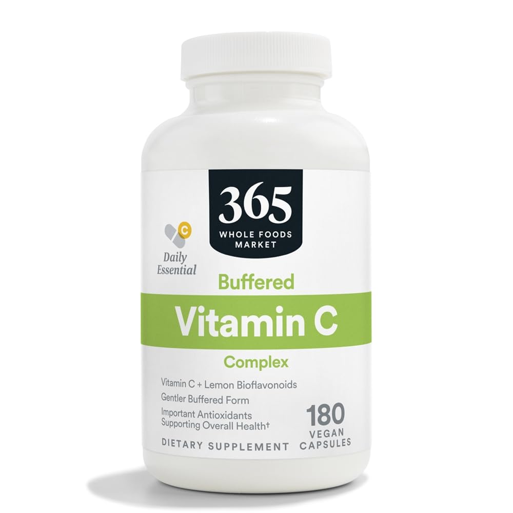 365 po celotnem živilskem trgu, buffered Vit C w/Bioflavonoidi 500 MG, 180 CT