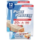 Čiste proteinske palice, visoke beljakovine, hranilni prigrizki za podporo energije, nizek sladkor, gluten brez, jagodni grški jogurt, 6 bari vsak 1,76 Oz, pakiranje po 2
