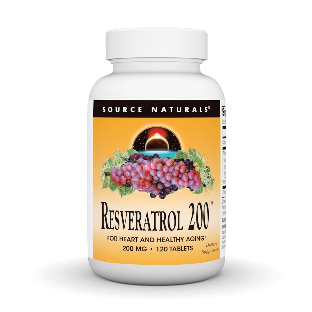 Vir Naturals Resveratrol 200 za zdravo staranje*, 200 mg - 120 tablet