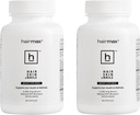 Hairmax za lase, kožo in nohte prehransko dopolnilo – izpadanje las in ponovno rast las zdravljenje za ženske in moške. Vsebuje 2500mcg Biotin, DHT bloker, MSM & antioksidanti, Pakiranje 2 steklenice