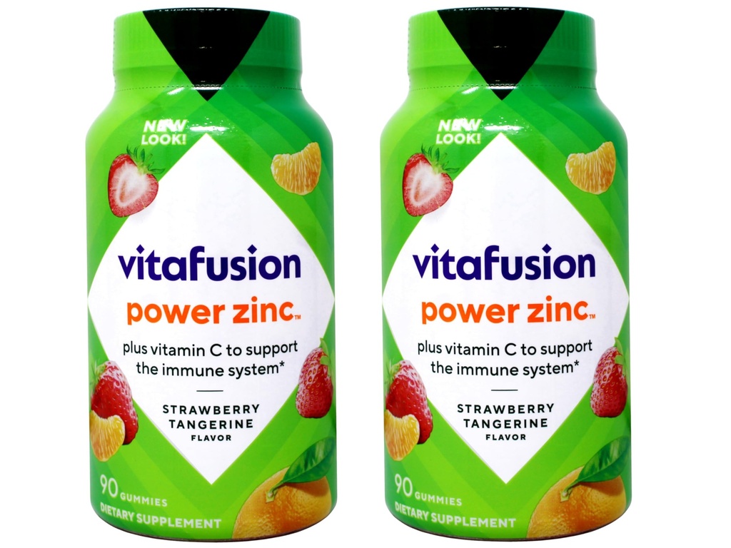 Vitafusion moč cink Gummy Vitamin 2 steklenica (180 ct Popolnoma.)
