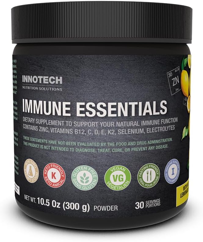 Innotech Nutrition Solutions Imune Essentials, 300 Gram - Lemon Flavour