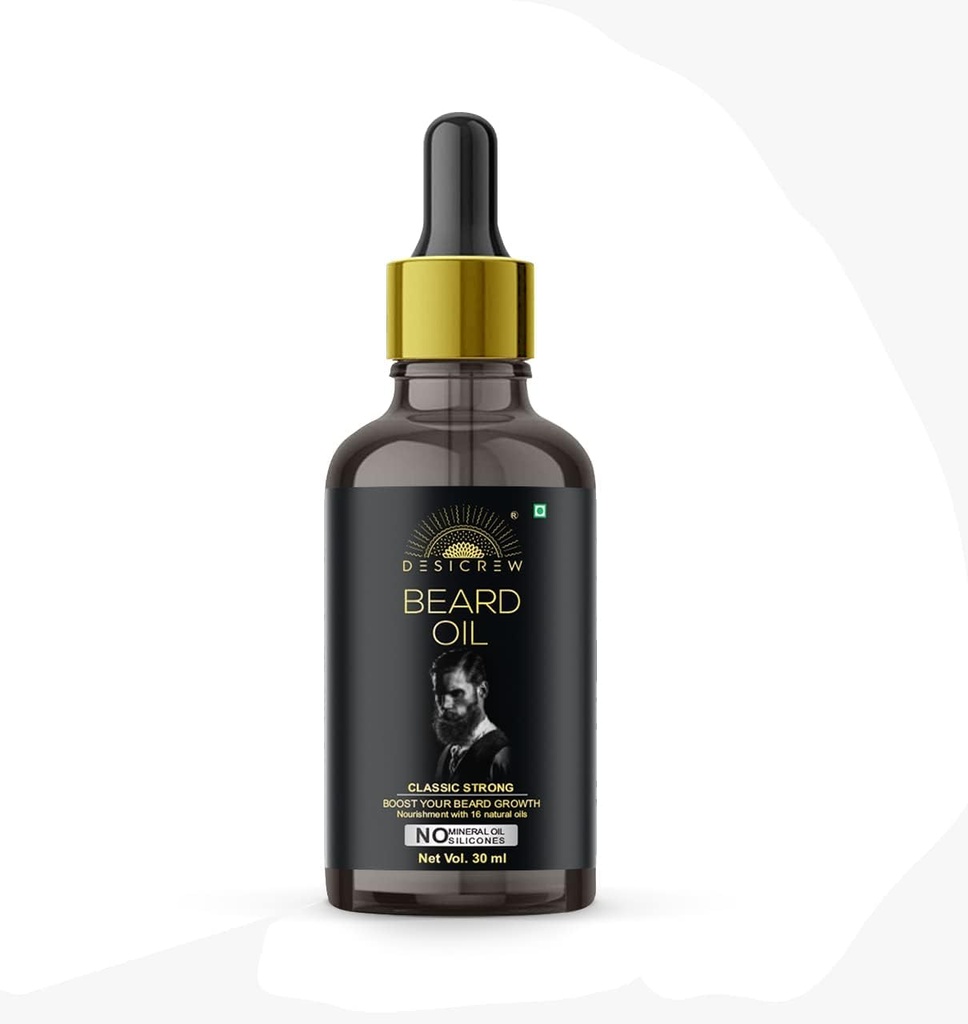 Klasično olje za rast brad - Lahko booster You Beard rast olje šumenje s 16 Esebtial Naturals Oils v 30ml