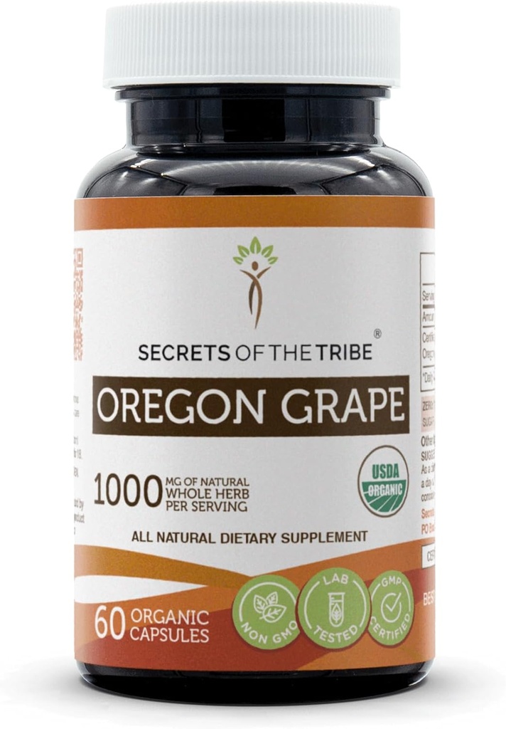 Skrivnosti Tribe Oregon Grozdje USDA Organic Kapsule 