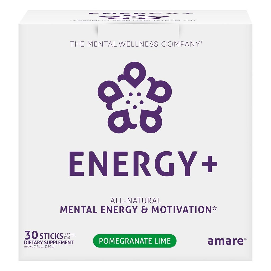 Energija+ Na rastlinah temelječa mentalna energija in motivacijski napitek, pomegrano apno, 30 palic