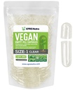 XPRS Nutra velikost 1 prazne kapsule - 500 Štetje Prozorne prazne veganske kapsule - vegetarijanske tablete - DIY Zelenjavne kapsule Polnjenje- Veggie tablete Kape za Do-it-Your