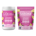 Ultima Replenisher Electrolyte Powder Drink Mix Bundle – Brez sladkorja – Roza limonada, 90 Serving Canister in 20 Stickpacks – 6 Elektroliti in minerali – Keto prijazno, Vegan, Non-GMO
