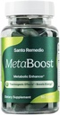 Santo Remedio MetaBoost, prehranska dopolnila, metabolični pospeševalec, zagotavlja termogenski učinek, poveča kalorično opeklino, zeleni čaj (termogen), krom in kalcij, 60 tablet, vegetarijanec