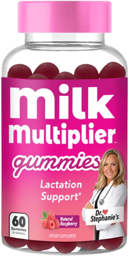Dr. Stephanie Milk Multiplier Dojenje Podpora Gumies - Fenugreek brezplačno Dojenje Dopolnilo za oskrbo z mlekom povečanje - z mlekom Thistle, Fennel Seme, Alfafa - Postpartum & Nursing Essentials