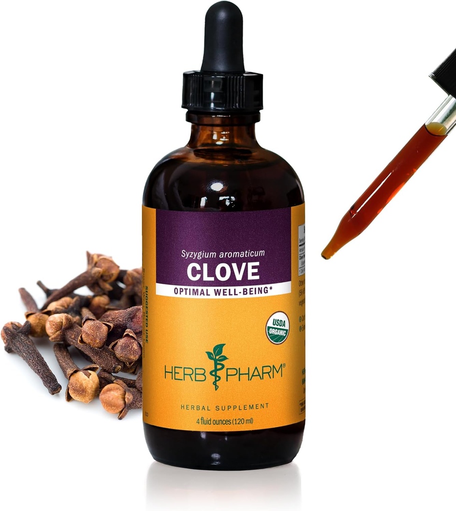 Herb Pharm Certified Organic Clove Tekoči ekstrakt - 4 Ounce