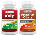 Kelp dodatek 150 Mcg in kalijev citrat 99mg