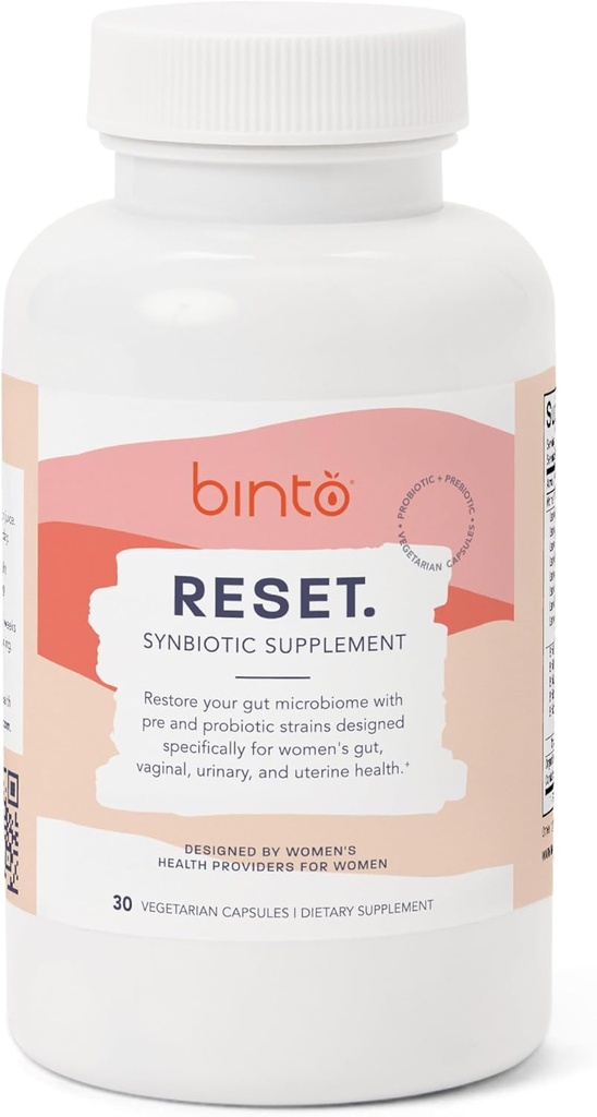 Binto Reset Sinbiotic Napredni Pre in probiotični dodatek za ženske - podpira prebavno zdravje, povečuje imuniteto, in spodbuja zdravo ravnovesje Gut Flora (30-dnevno oskrbo)