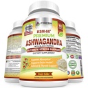 SVEŽA ZDRAVSTVENA CARE Ashwagandha Kapsule KSM-66 1200mg Čisti koren ekstrakt s črno papriko za visoko absorpcijo - Potent Ashwagandha dodatek - 60 Veganske kapsule