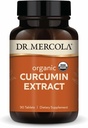 Dr. Mercola Organic Curcumin Extract, 90 Serving (90 tablet), prehransko dopolnilo, ne-GMO, Certified USDA Organic