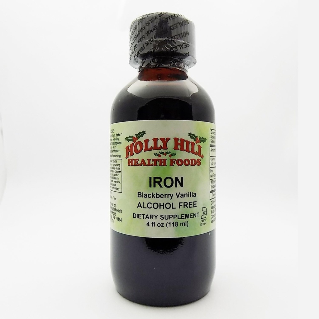 Holly Hill Health Foods, Brez železovega alkohola, BlackBerry Vanilla, 4 Ounces