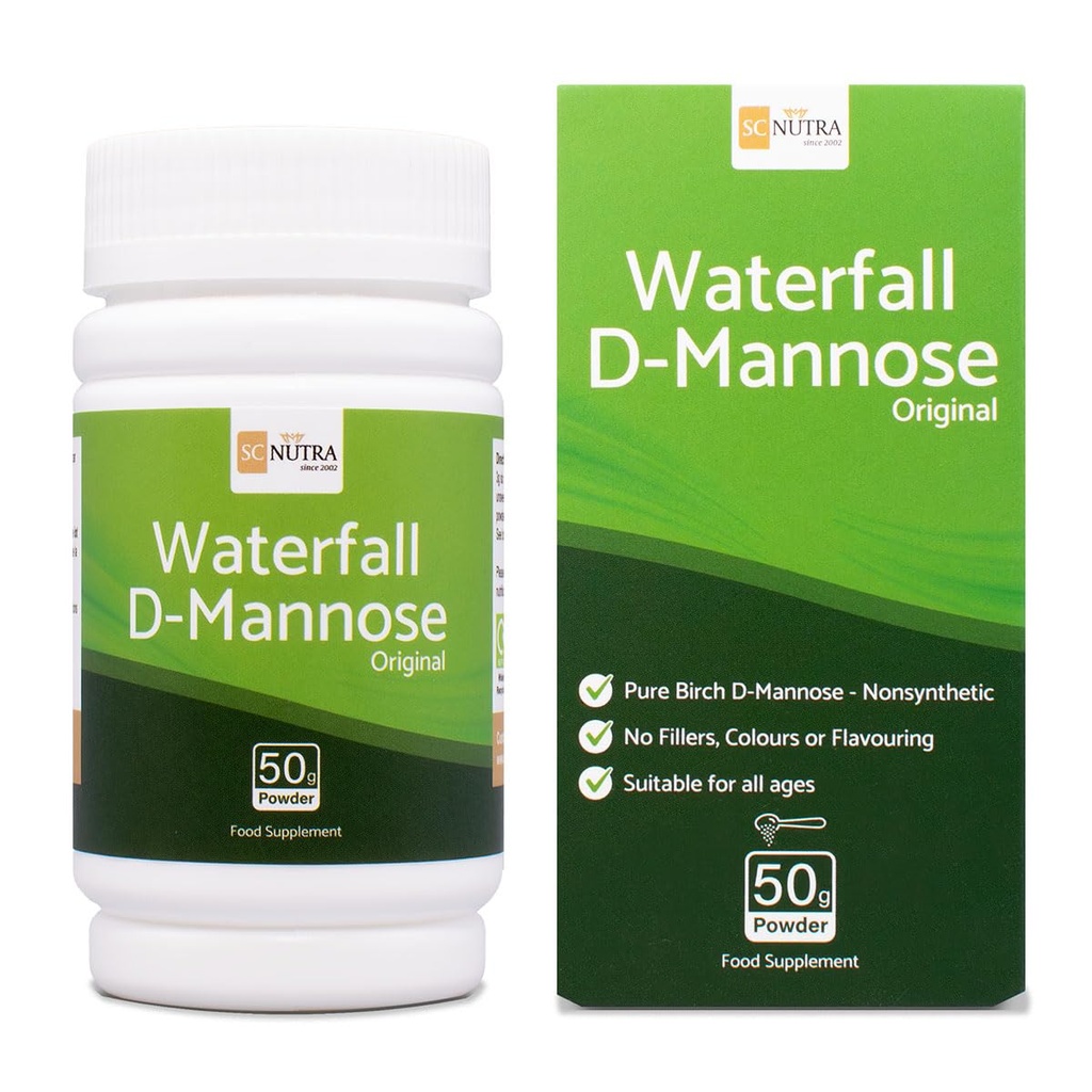 Slap D-manoza v prahu - 100% Pure D-manoza v prahu naravno Izvira iz Birch - Ni mešanica - Brez sredstvo za povečanje prostornine, fillers & Cranberry - 50g / 1,76oz