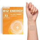 Veru Wellness B12 Energy Patch - Energija, Fokus - B12, C, B6, Železo, Guarana in Garcinia Cambogia - Zunanji Uporabi samo- 32 števk