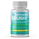 LEUSIX Supplement za upravljanje s težo – Patented Leucine + Vitamin B6 Formula – Podpira presnovo, utilizacijo maščob in popuščanje mišic – 120 tablet (1-mesečna zaloga)