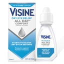 Visine Suho oko Relief ves dan Comfort Lubricant kapljice za oči za do 10 ur udobja, suhe kapljice za oči s polietilen glikolom, 0.5 fl. oz