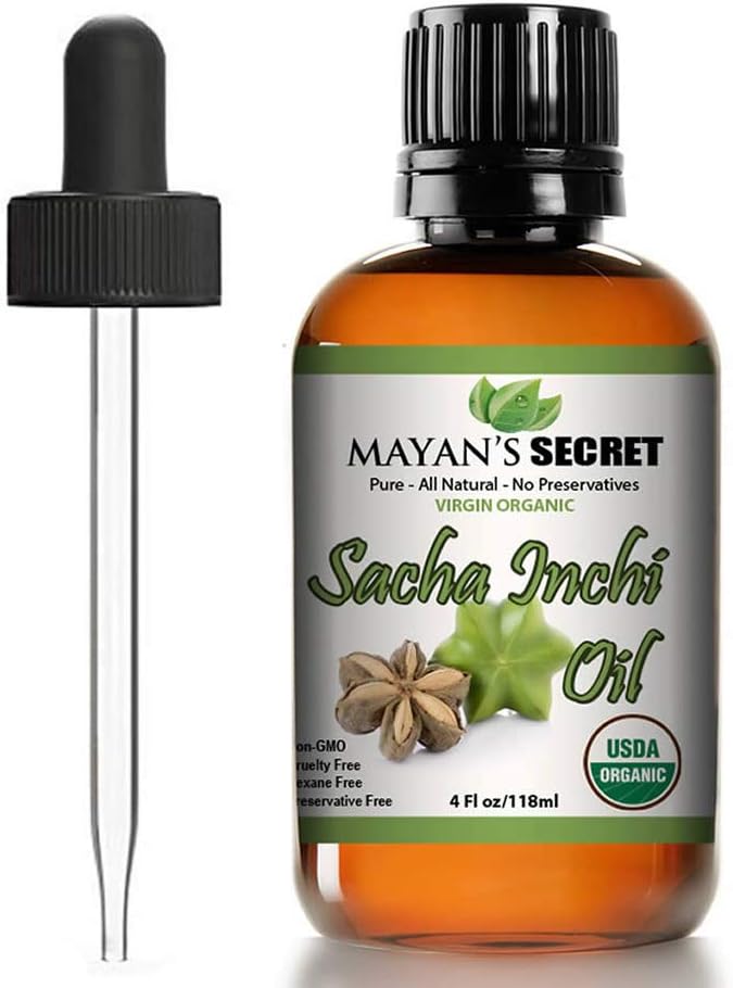 Majev Secret Sacha Inchi Oil - USDA Certified Organic Omega-3-6-9