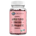 Vrt življenja Apple Cider Probiotic Gumies USDA Organic ACV Gummy Vitamini, 2 milijard CFU, Cela hrana Vitamin B12-60 Vegan, Non-GMO Gumies za prebavo in imuniteto