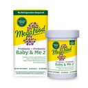 MegaFood Baby & Me 2 Prednatalni probiotik, vegetarijanska nosečnost Prebiotiki in probiotiki za ženske, Prebavno zdravje in imunosupresivna podpora z vitaminom B6 za jutranje lajšanje bolezni, 30 kapsul