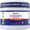ALFA VITAMINS Alflexil Glukozamin Plus Chondroitin Cream z MSM & Collagen, Podpira zdrave sklepe, Joint & mišice lajšanje bolečine, Izboljša mobilnost, hitro absorpcijo, in vlaži kožo, 4 Oz.