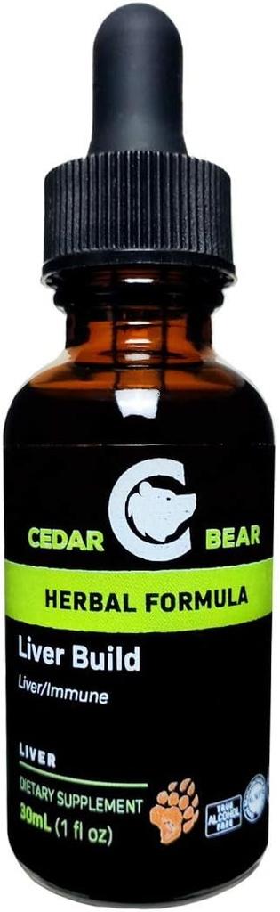 Cedar Bear Jetra zgraditi tekoči zeliščni dodatek, ki pomaga okrepiti jeter in žolčnika funkcijo 1 Fl Oz
