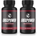 (2 paket) Erecpower kapsule, Erecpower tablete za moške, Erecpower moški Performance dodatek, Napredna formulacija za podporo moški aktivni življenjski slog, Erec Power Pastillas Mnenja (120 kapsul)