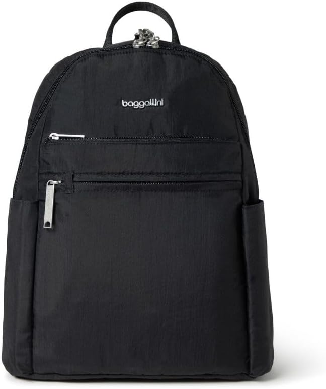Securtex® Anti-theft počitniško potovanje backpack 10x13" Slash-Resistant Nylon Daypack w/RFID, črna