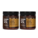 Vsak moški Jack Beard Butter- Subtle Sandalwood Fragrance - Hidrati in slogi suhe, neubogljive brade, medtem ko lajšanje srbečica - naravno izpeljani s karitejevim maslom in kokosovim oljem - 4 unče (2 pack)