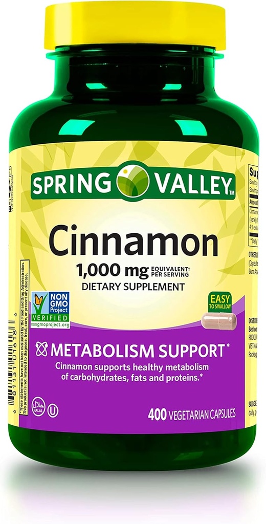 Jogi Cinnamon prehranska dopolnila, 1000 mg Presnovna podpora Prehranska dopolnila 400