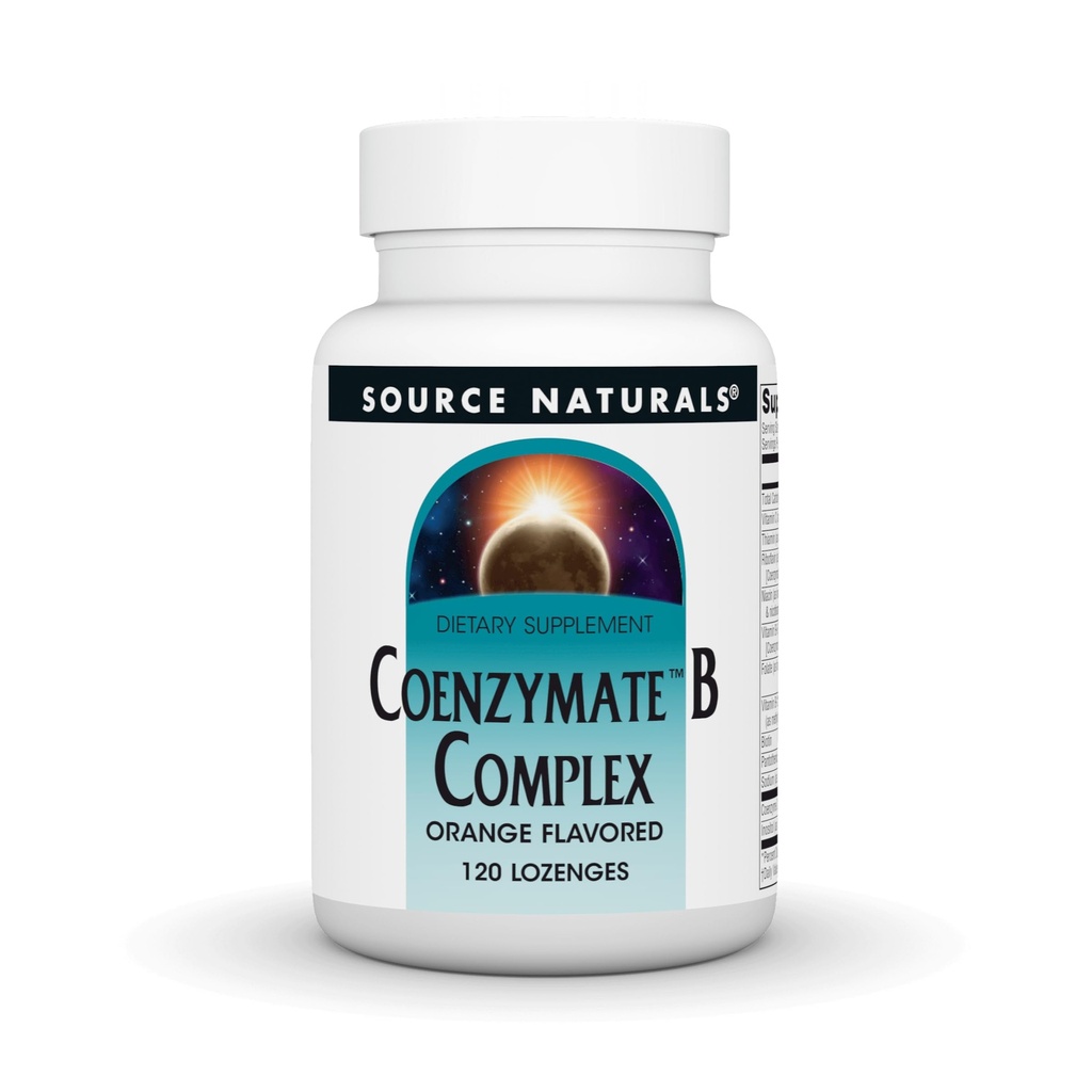 Vir Naturals Coenzymate B Complex - Orange Flavor, ki se tali v ustih - B vitamini - 120 Lozenges