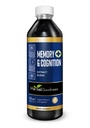 Zeliščna dobrota Spomin in Kognition Liquid Extract 12oz - podpira mentalno jasnost, energijo in imunske funkcije - Organski naravni dodatek z Ginkgo, Sage & Lion's Mane - 23 Servings