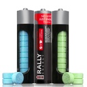 Rally Caffeine Mints, 60 Milligram, Instant Energy, Sveže dihanje, kofein, 0 Sladkor, Naravni pepermint, Cimet, Wintergreen Variety Pack (3 Packs, 30 Mints)