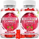 Berberine Gumies s Ceylon Cinnamon 1500mg visoke jakosti Berberine HCL dodatek za imuno in metabolizem podpora, sladkor brezplačno, malina aroma - 120 Count